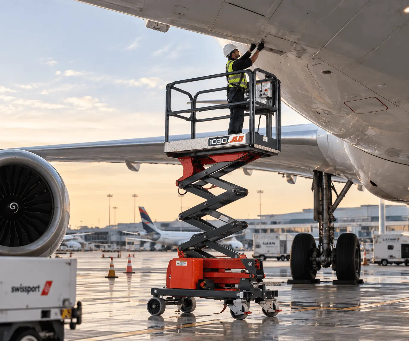 Plataforma 1030 operando em um aeroporto
