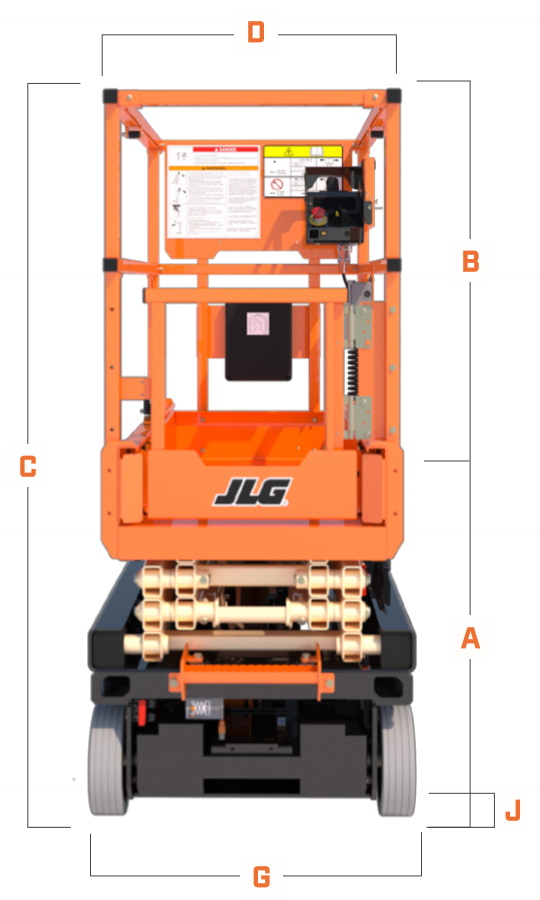 Desenho técnico, vista frontal — ES1330L